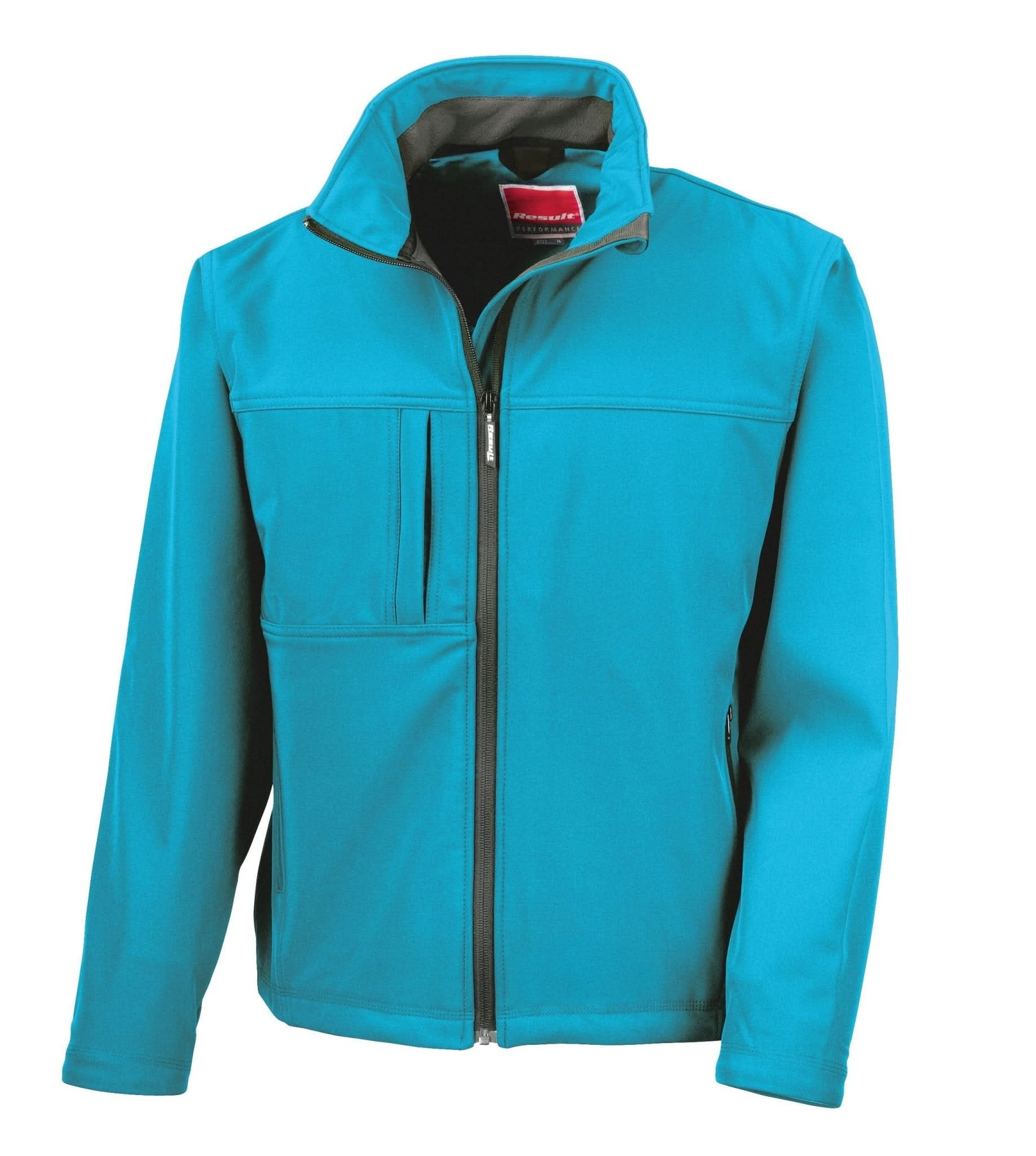 R121A: Classic Soft-shell Jacket Mens Softshell Jackets Result Azure S