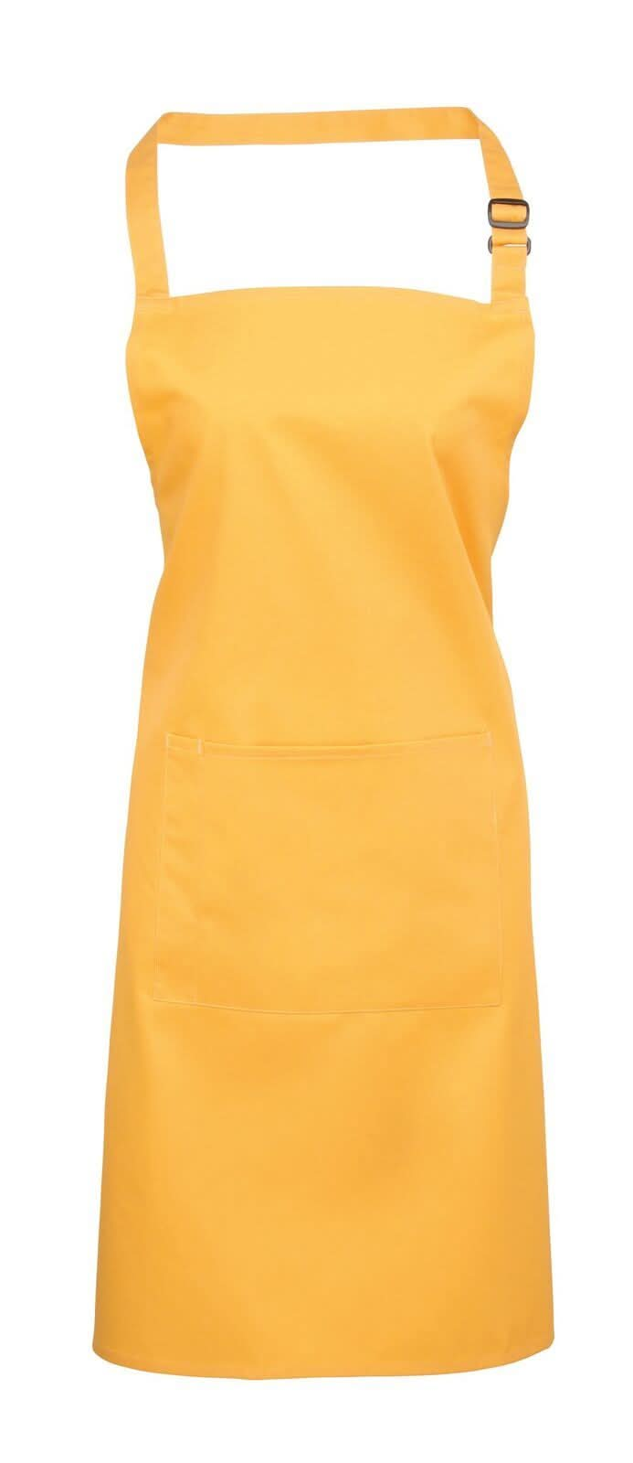 Colours Bib Apron - with Pocket Aprons Premier Sunflower 