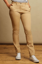 FR622: Ladies Stretch Chinos Womens Chinos Front Row & Co Stone XS