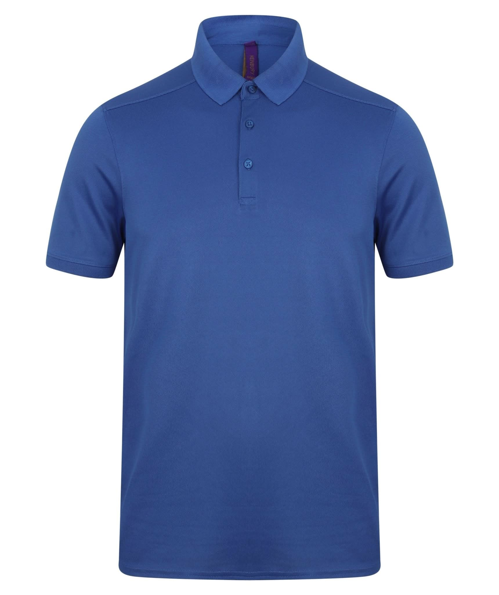 HB460: Mens Slim Fit Stretch Wicking Polo Mens Polos Henbury