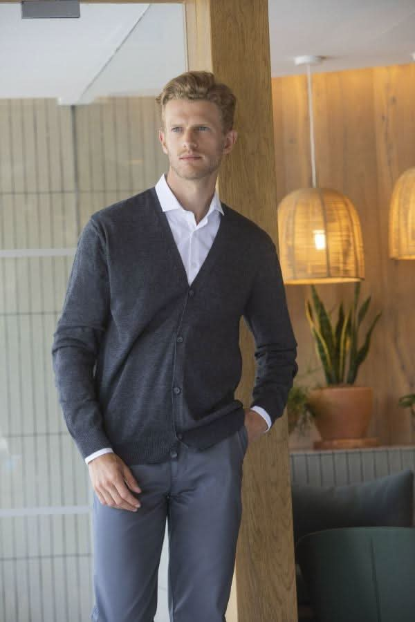 HB722 -Button Cardigan - The Staff Uniform Company