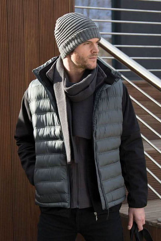 R193M: Ice Bird Padded Gilet Mens Bodywarmers Result Urban