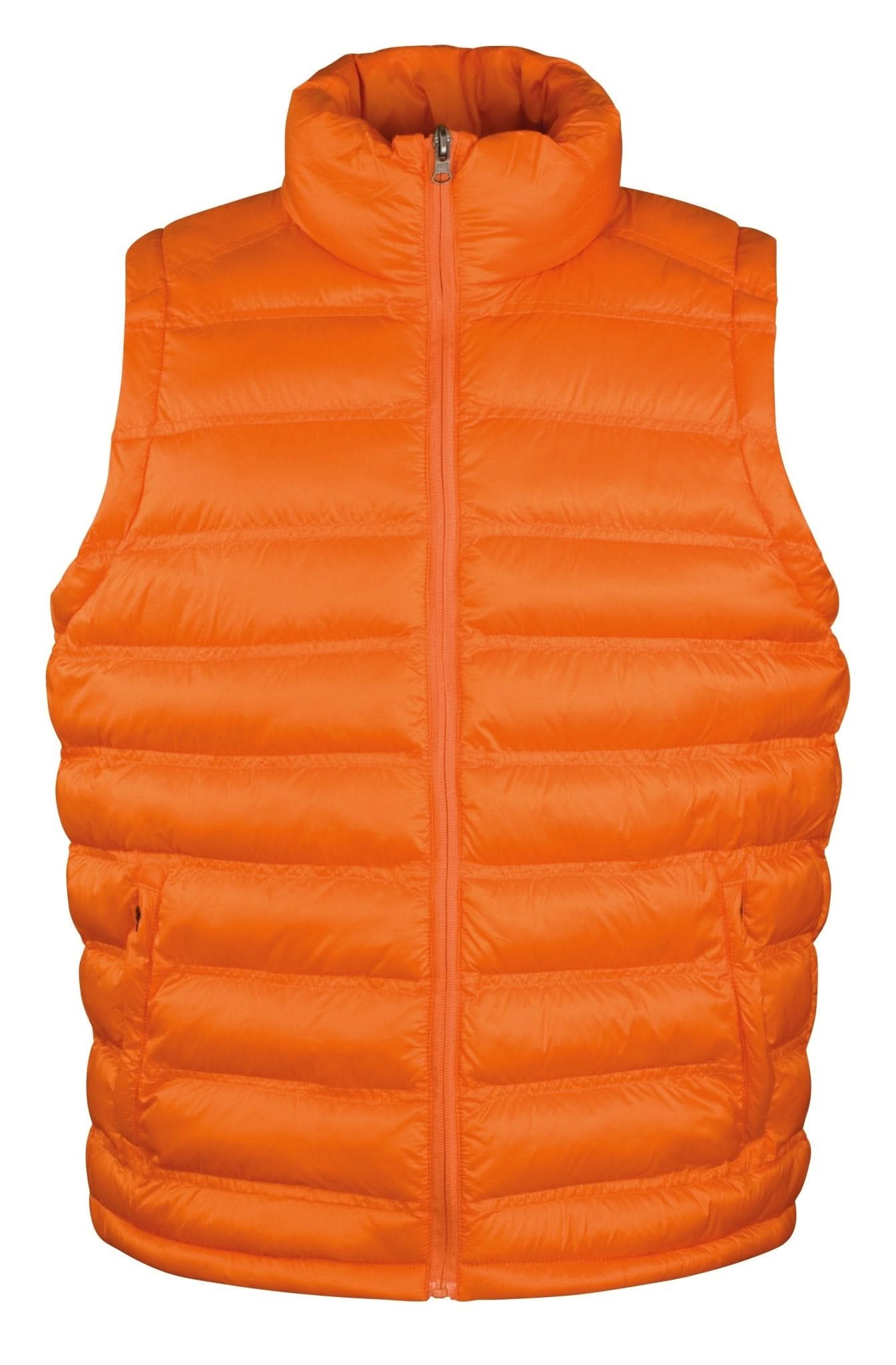 R193M: Ice Bird Padded Gilet Mens Bodywarmers Result Urban Orange S