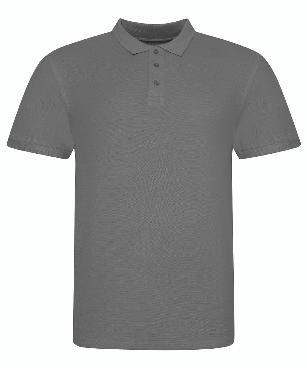 JP100: Mens 100 Cotton Polo Mens Polos AWDis Just Polos Charcoal S