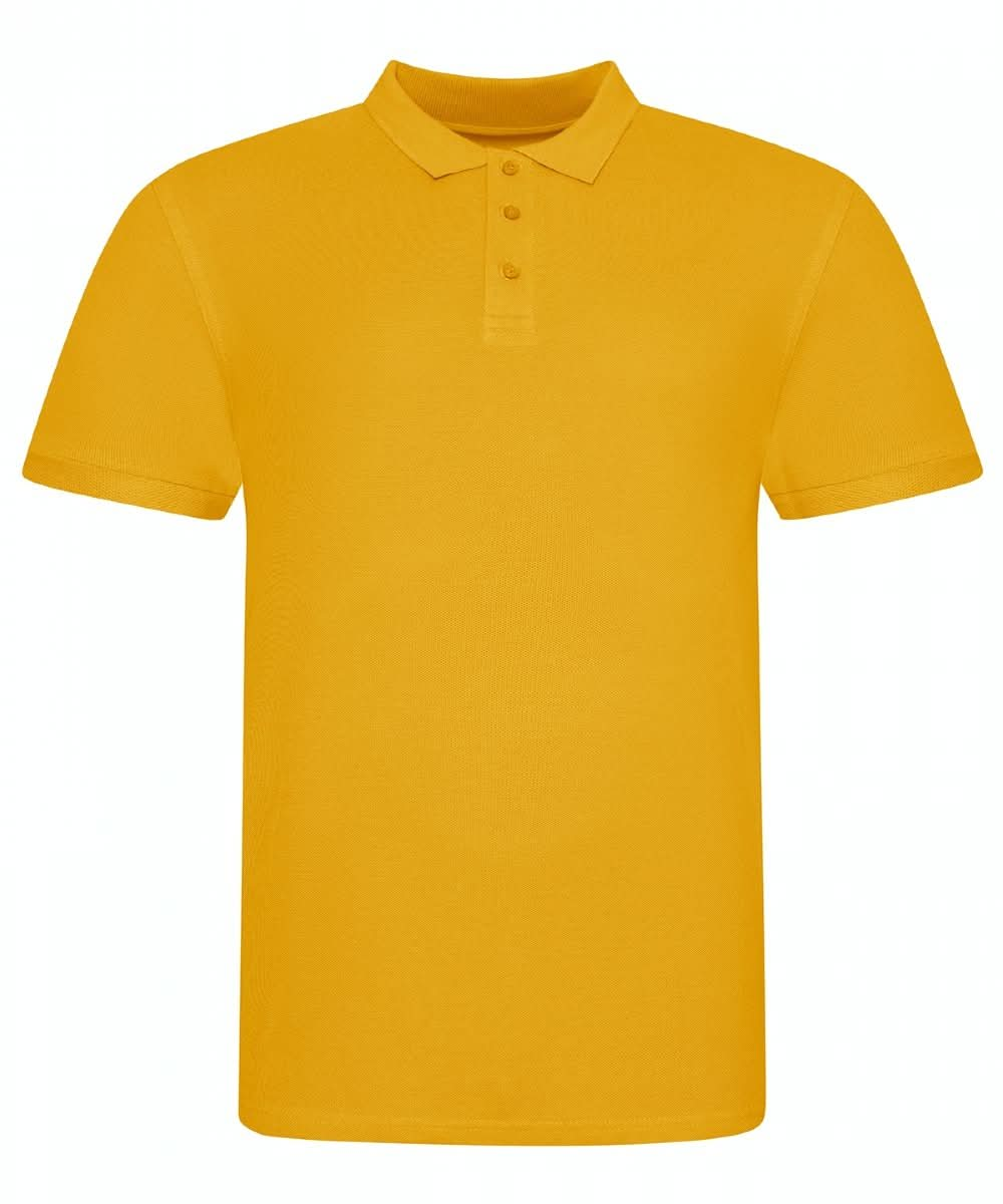 JP100: Mens 100 Cotton Polo Mens Polos AWDis Just Polos Mustard S