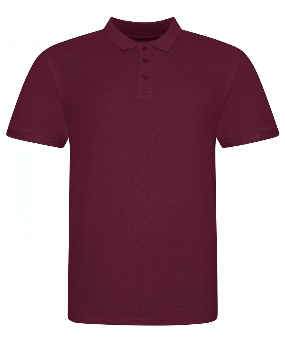 JP100: Mens 100 Cotton Polo Mens Polos AWDis Just Polos Burgundy S