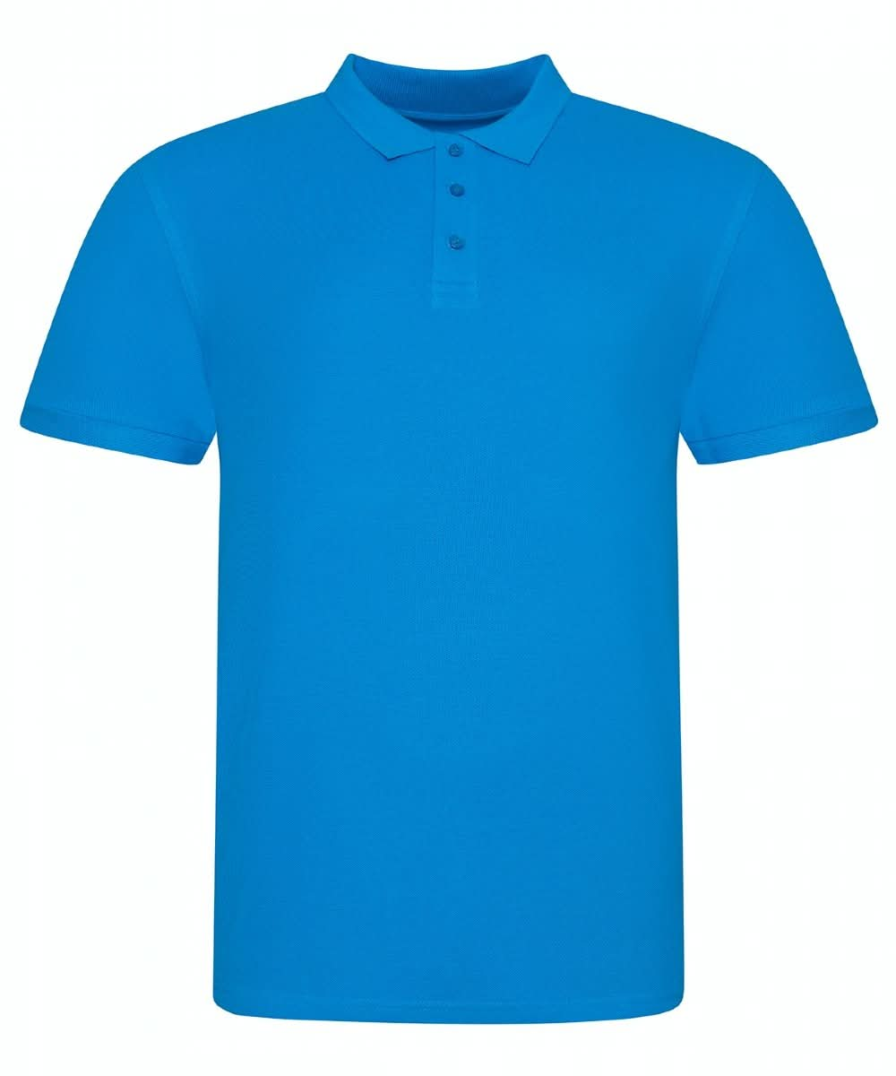 JP100: Mens 100 Cotton Polo Mens Polos AWDis Just Polos Azure Blue S