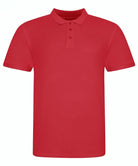 JP100: Mens 100 Cotton Polo Mens Polos AWDis Just Polos Fire Red S