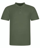 JP100: Mens 100 Cotton Polo Mens Polos AWDis Just Polos Earthy Green S