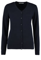 KK354: Arundel V-Neck Cardigan Womens Knitwear Kustom Kit Navy 6