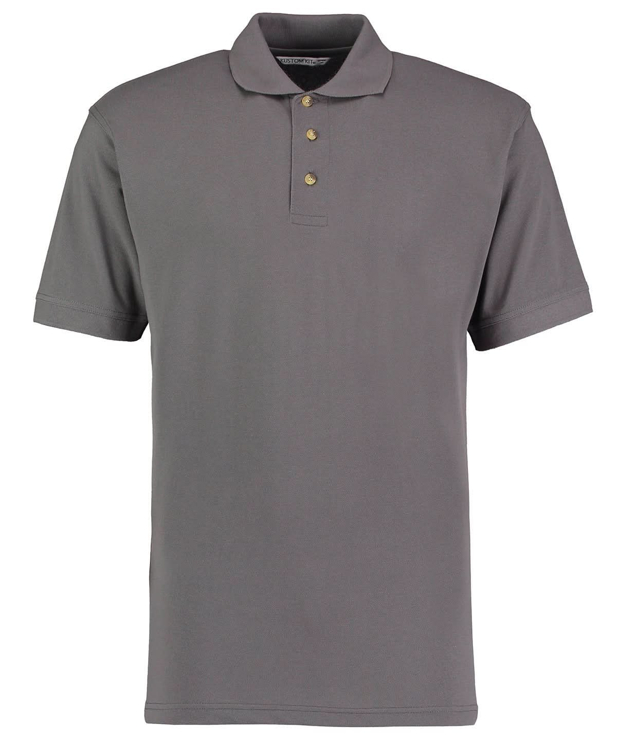 KK400: Mens Workwear Polo Shirt Mens Polos Kustom Kit Charcoal XS