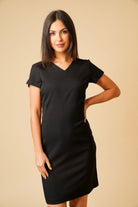 Manon Ladies V-Neck Dress Beauty Dresses La Beeby Black 6