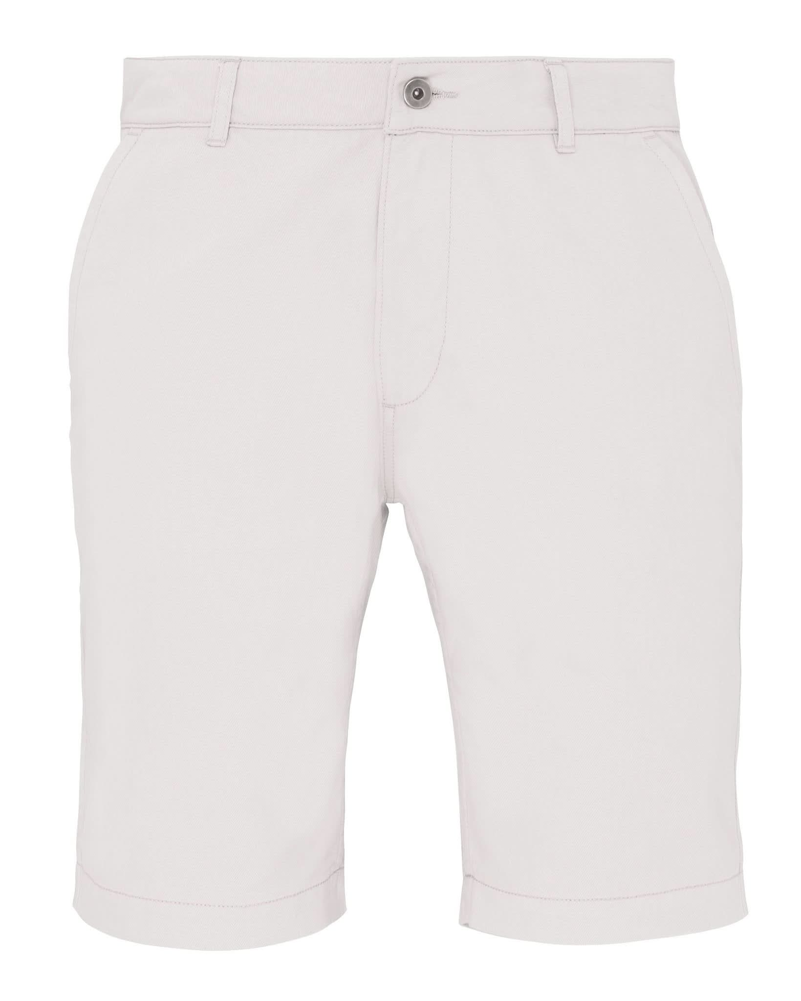 AQ051: Mens Chino Shorts Mens Chinos Asquith & Fox White XS