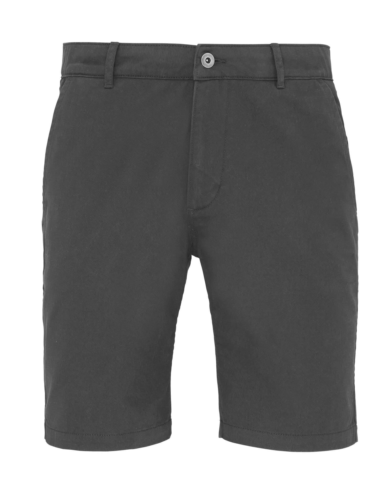 AQ051: Mens Chino Shorts Mens Chinos Asquith & Fox Slate XS