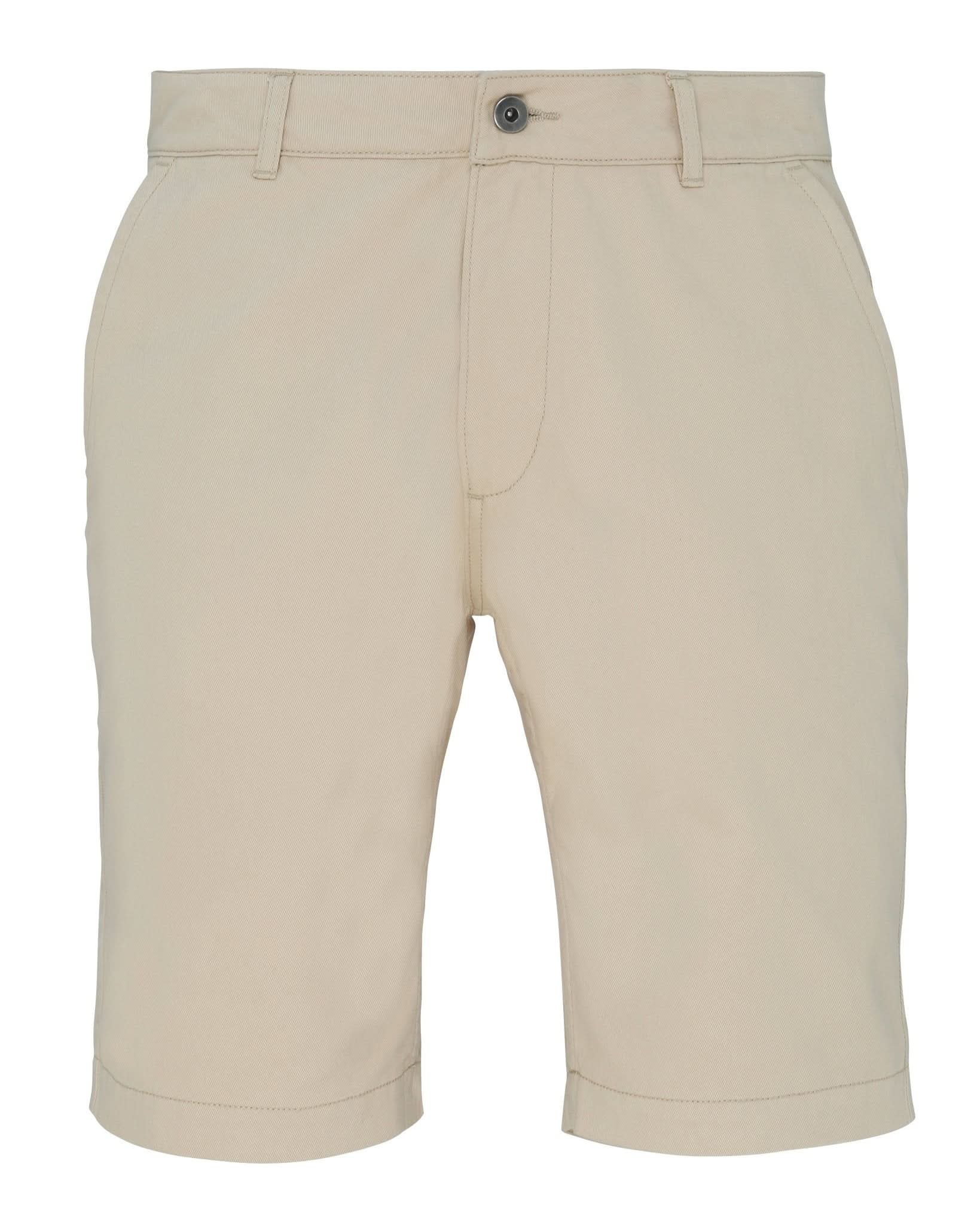 AQ051: Mens Chino Shorts Mens Chinos Asquith & Fox Natural XS