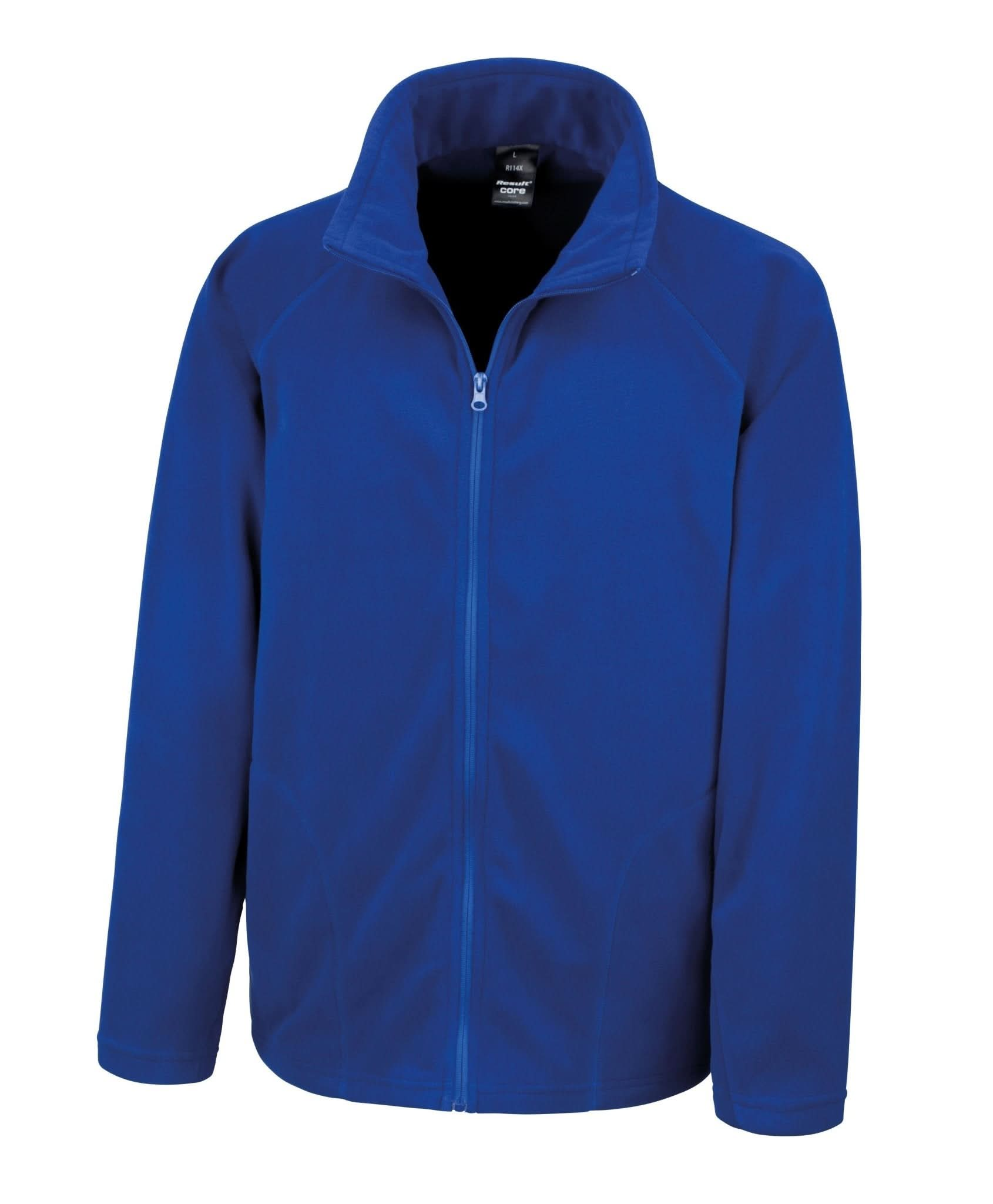 R114X: Microfleece Jacket Mens Fleeces Result Core Royal XS