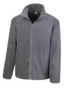 R114X: Microfleece Jacket Mens Fleeces Result Core Charcoal XS