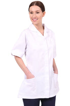 NCLT - Round Collar Tunic (Whites) - The Staff Uniform Company