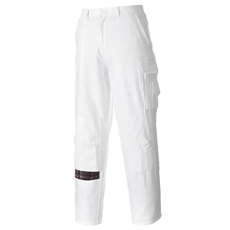 PW028: Decorators Trousers Workwear Portwest White S