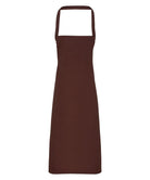 PR102: 100% Cotton Kitchen Apron Aprons Premier Brown Regular