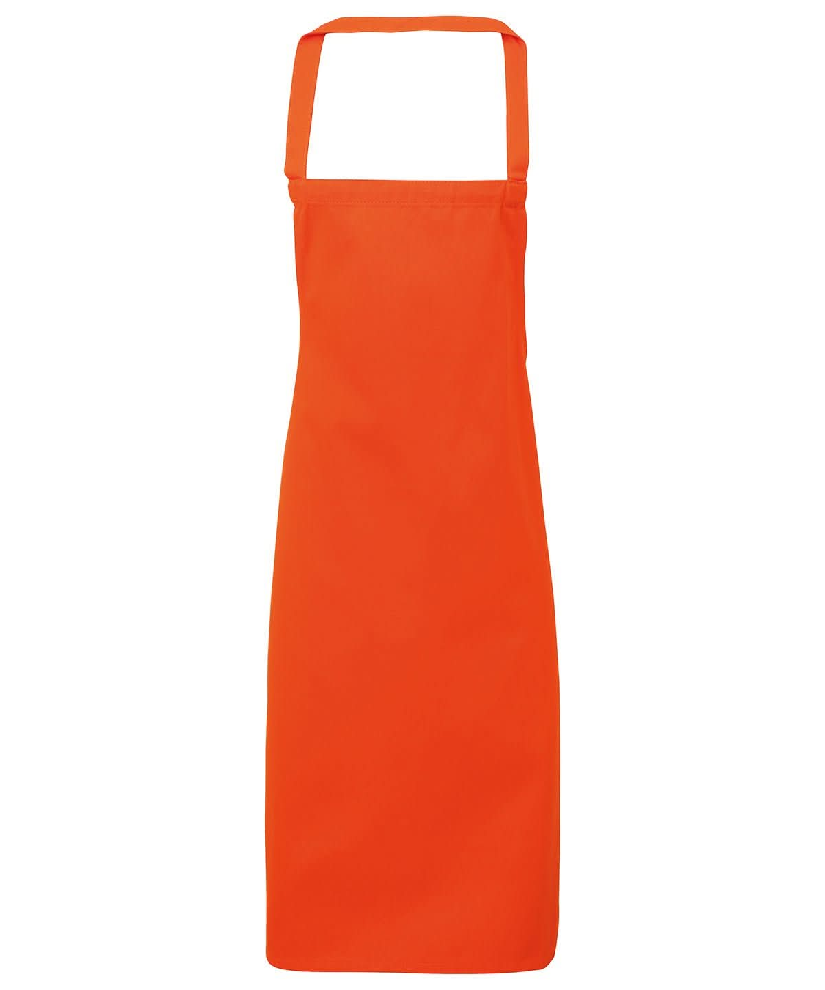 PR102: 100% Cotton Kitchen Apron Aprons Premier Orange Regular