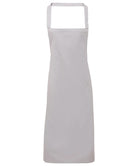 PR102: 100% Cotton Kitchen Apron Aprons Premier Silver Grey Regular