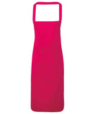 PR102: 100% Cotton Kitchen Apron Aprons Premier Hot Pink Regular