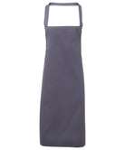 PR102: 100% Cotton Kitchen Apron Aprons Premier Steel Regular