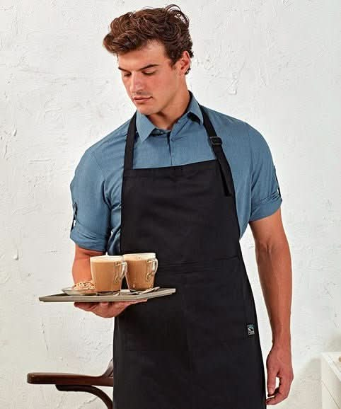 PR112 - Fairtrade Cotton Bib Apron - The Staff Uniform Company