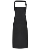 PR115: Waterproof Bib Apron Aprons Premier Black Regular