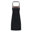 PR123: Espresso Bib Apron Aprons Premier Black/Brown