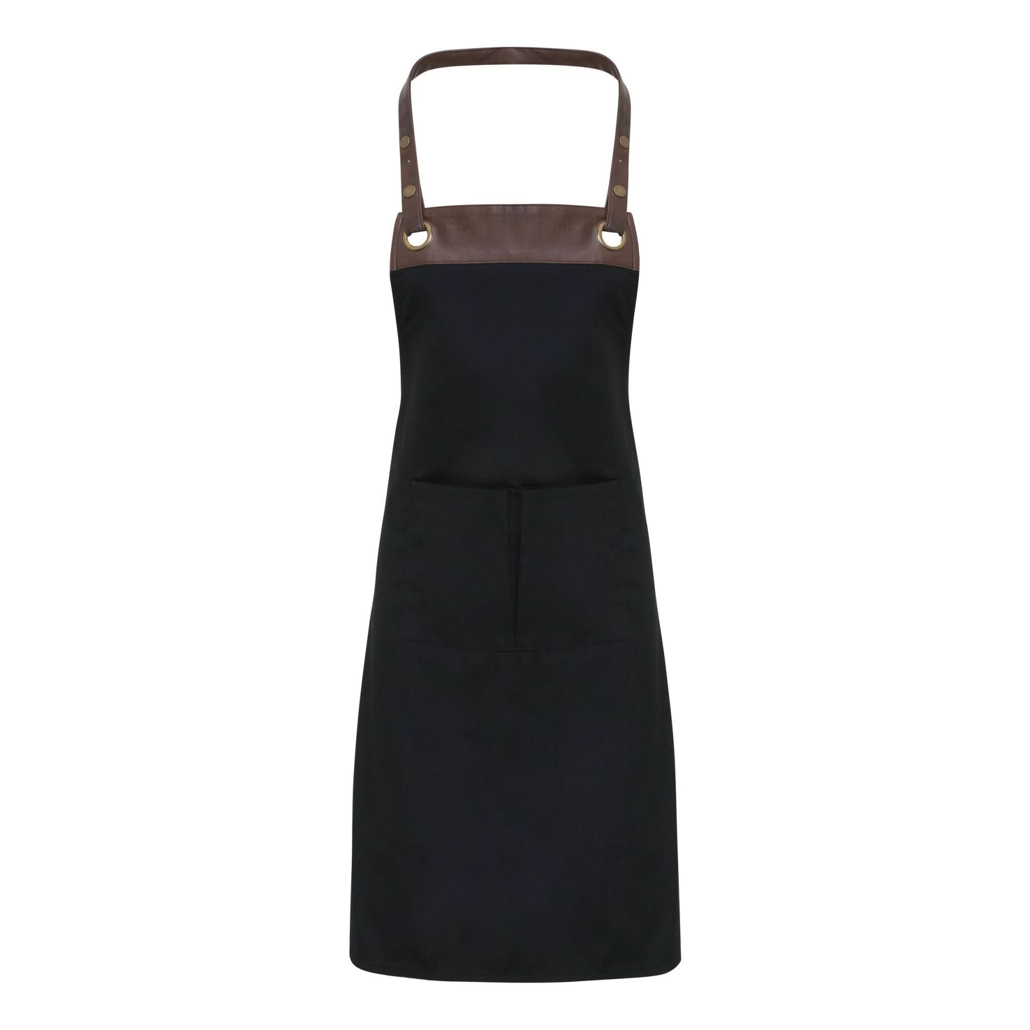 PR123 - Espresso Bib Apron - The Staff Uniform Company