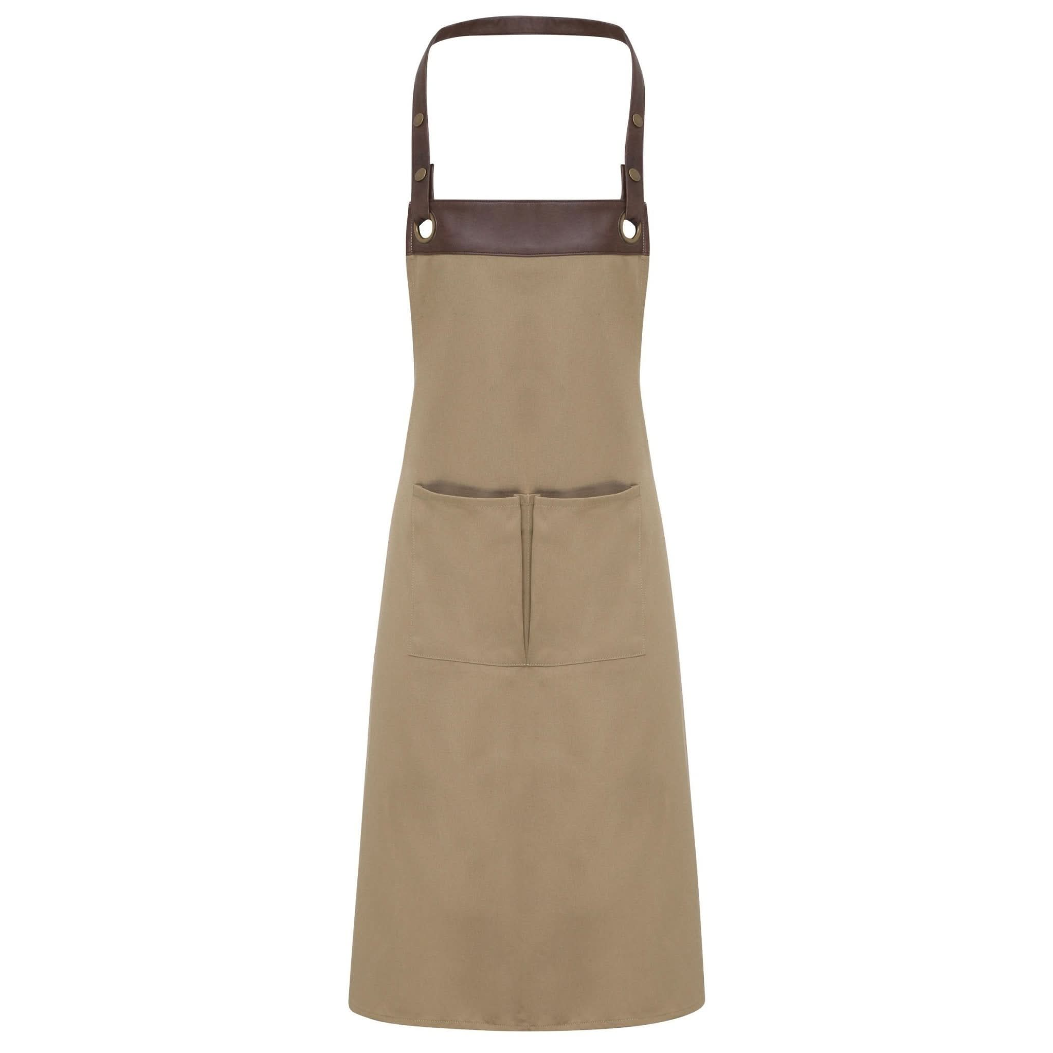 PR123 - Espresso Bib Apron - The Staff Uniform Company