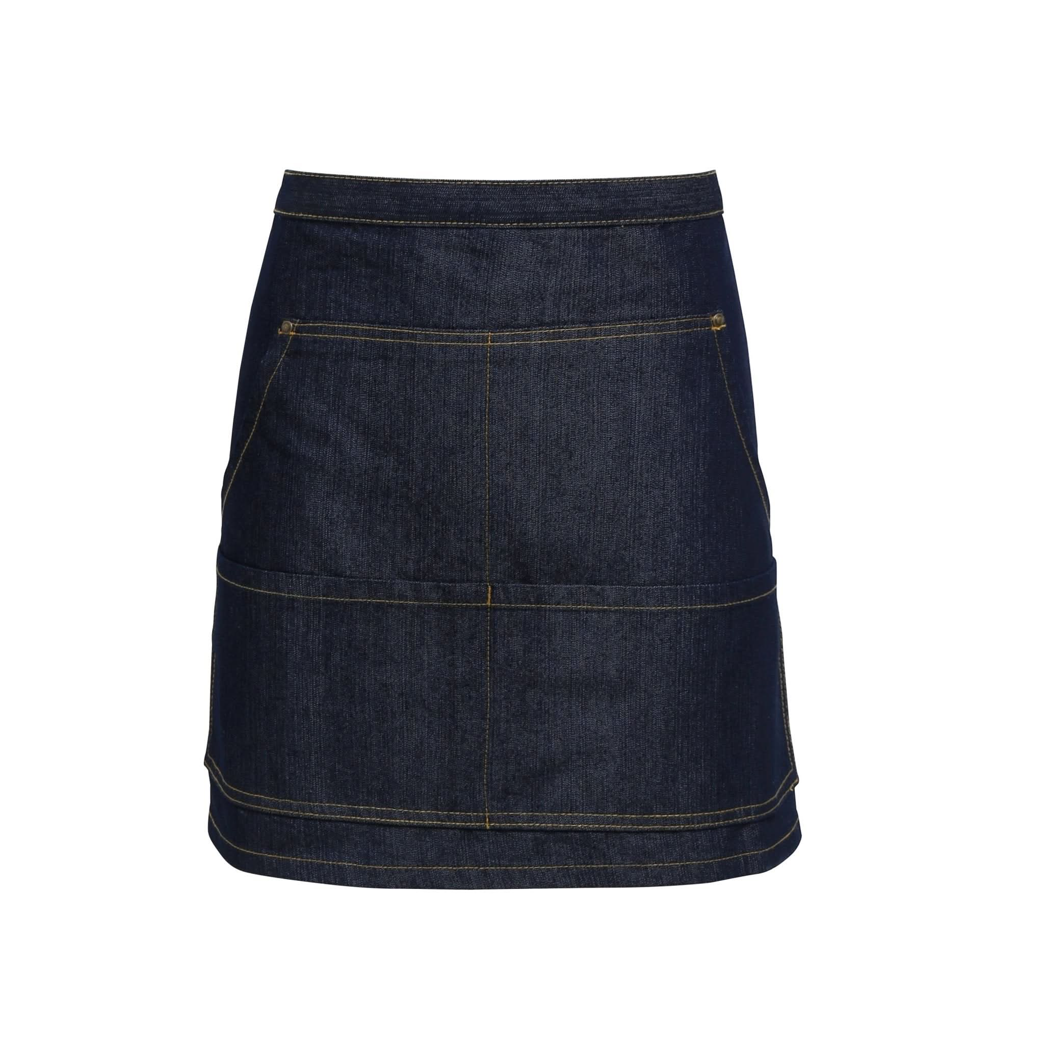 PR125: Denim Waist Apron Aprons Premier Indigo Denim Regular