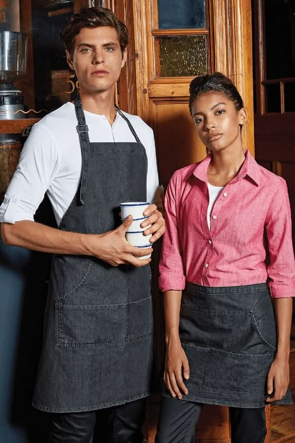 PR125 - Denim Waist Apron - The Staff Uniform Company