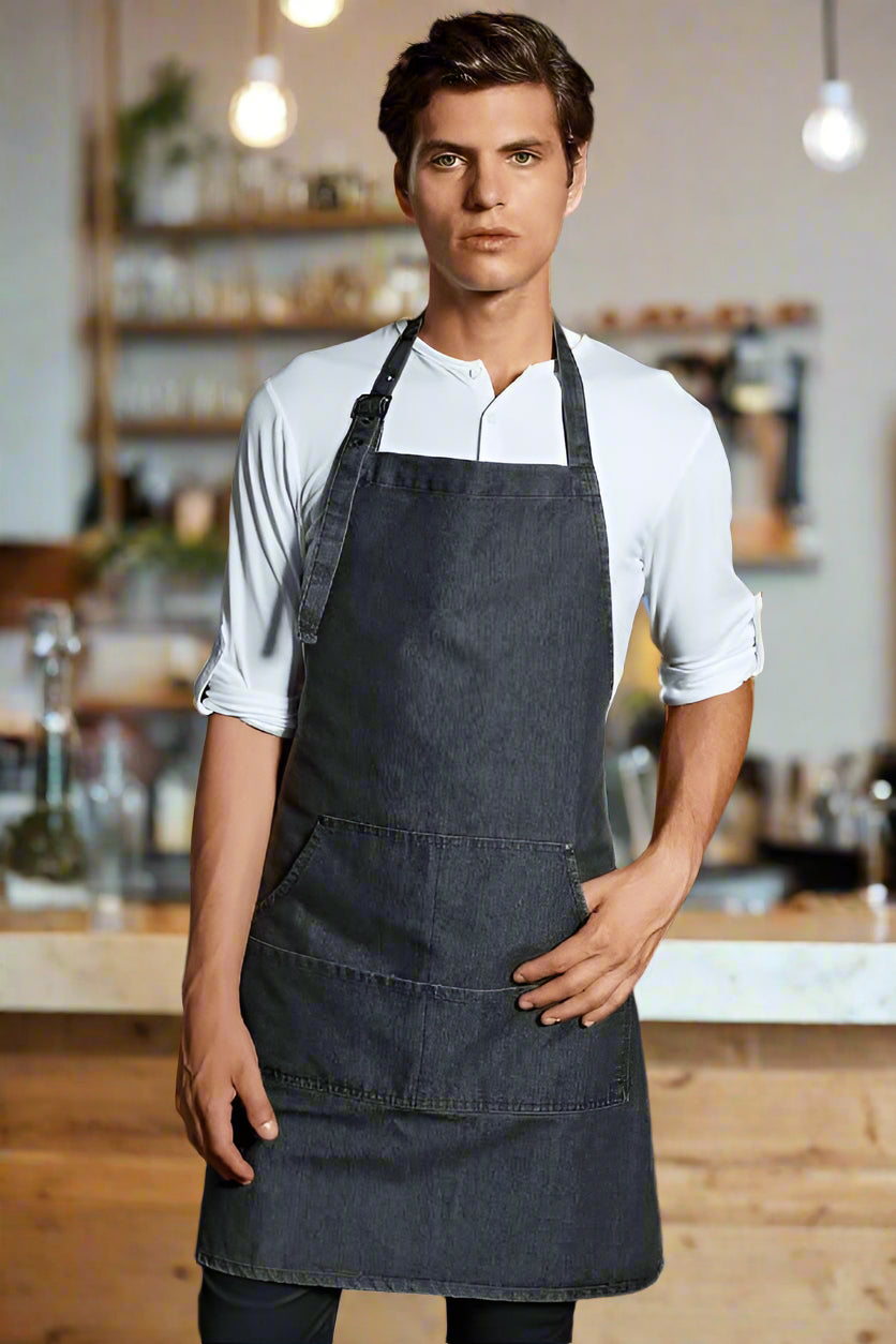 PR126: Jean Stitch Bib Apron Aprons Premier