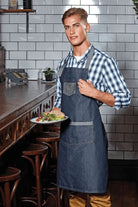 PR127: Contrast Denim Bib Apron Aprons Premier