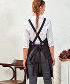 PR129 - Cross back 'barista' bib apron - The Staff Uniform Company