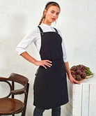 PR129 - Cross back 'barista' bib apron - The Staff Uniform Company