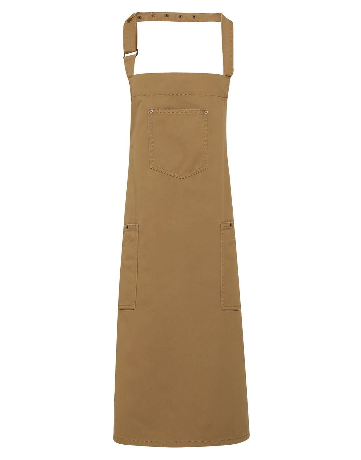 PR132 - Chino Cotton Bib Apron - The Staff Uniform Company