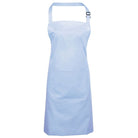 PR154: Colours Pocket Bib Apron Aprons Premier Light Blue Regular