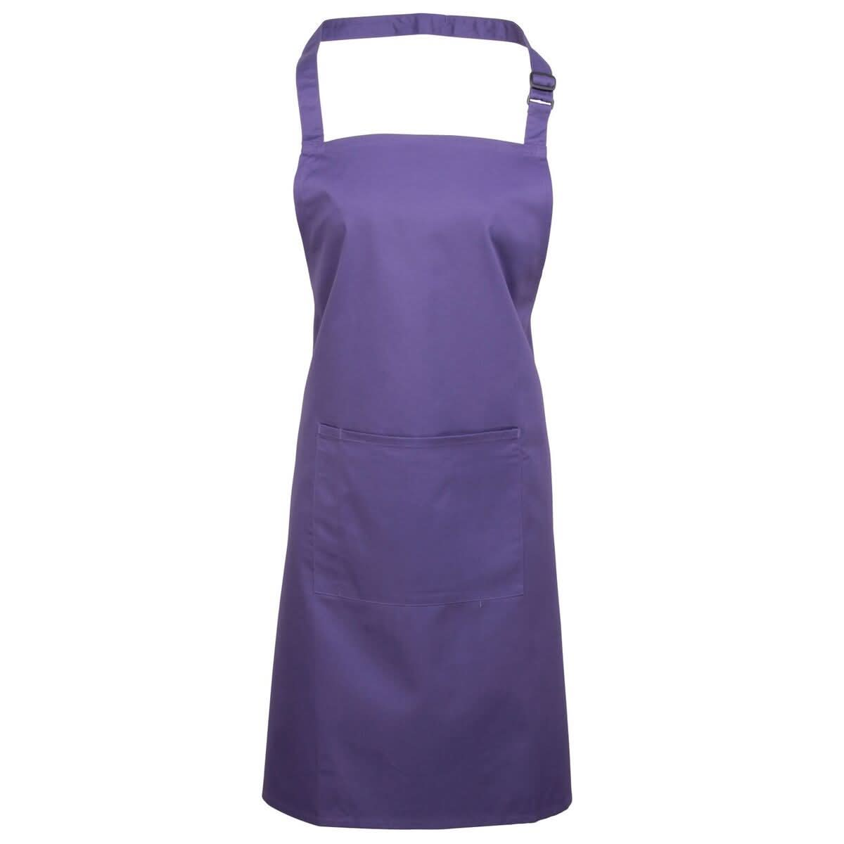 PR154 - Colours Bib Apron - with Pocket - The Staff Uniform Company