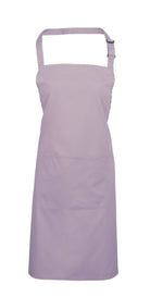 PR154: Colours Pocket Bib Apron Aprons Premier Lilac Regular