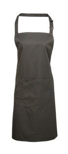 PR154: Colours Pocket Bib Apron Aprons Premier Dark Grey Regular