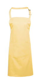 PR154: Colours Pocket Bib Apron Aprons Premier Lemon Regular