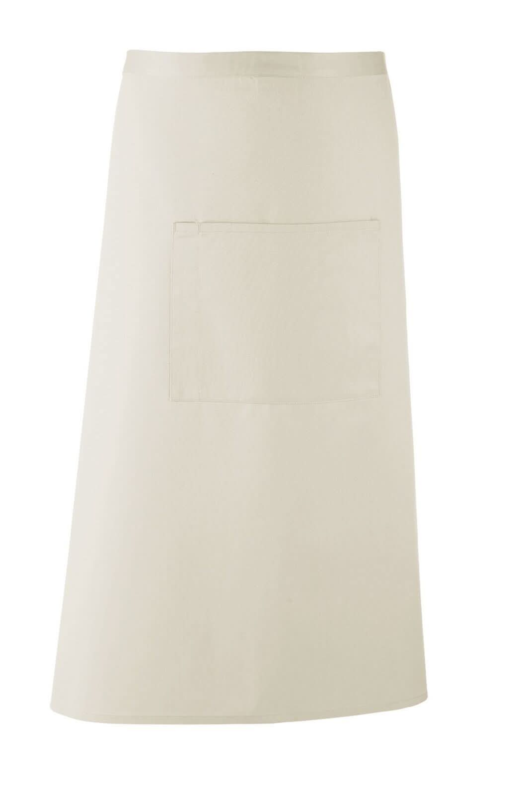 PR158: Colours Bar Apron Aprons Premier Natural Regular