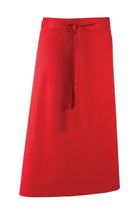 PR158: Colours Bar Apron Aprons Premier Red Regular