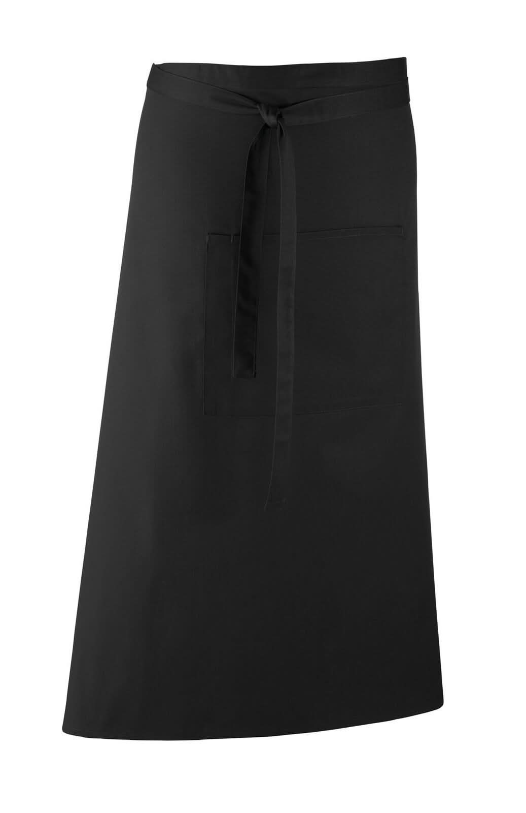 PR158: Colours Bar Apron Aprons Premier Black Regular