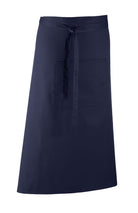 PR158: Colours Bar Apron Aprons Premier Navy Regular