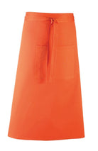 PR158: Colours Bar Apron Aprons Premier Orange Regular